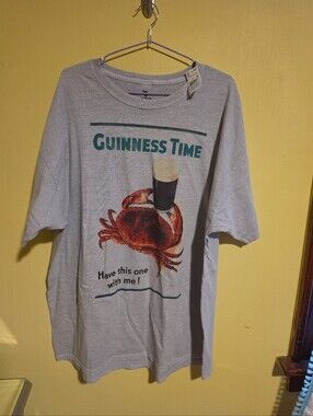 NWT Guinness Crab Time Men's Size XL T-Shirt "Have This One With Me!" Beer